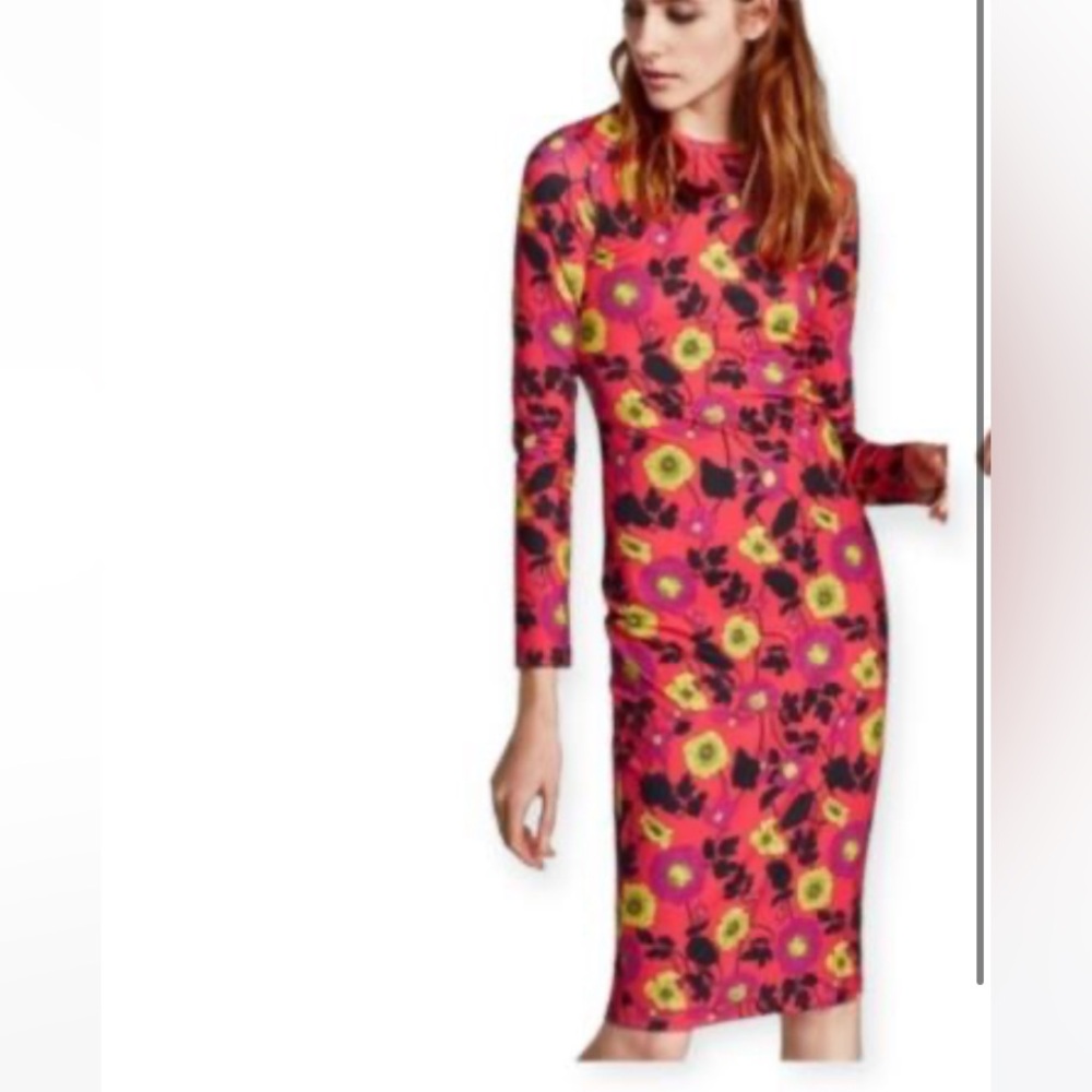 Zara multicolored knee-length bodycon dress